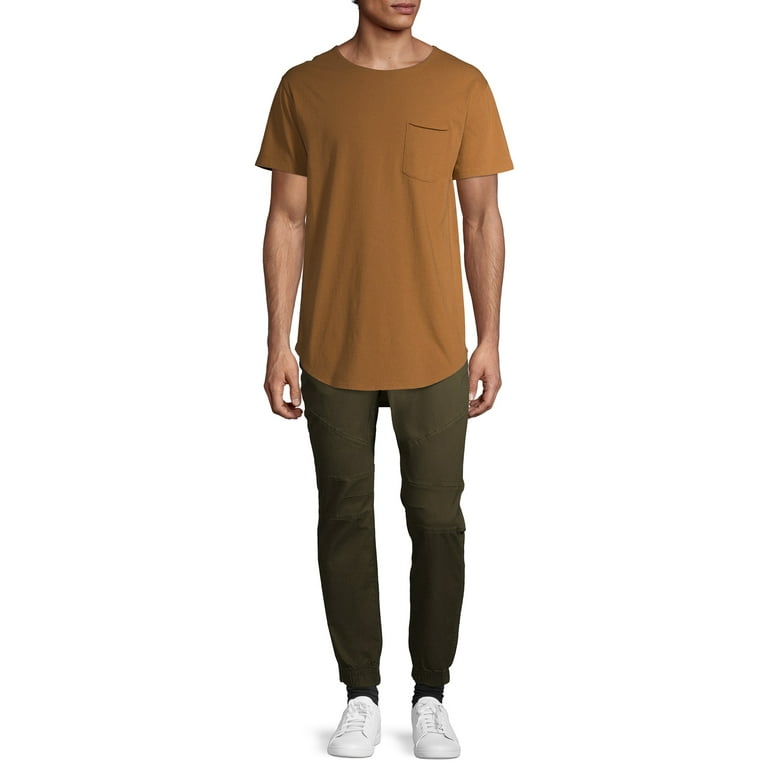 No Boundaries Men s and Big Men s Woven Seamed Twill Jogger Pants
