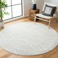 thumbnail image 3 of SAFAVIEH Tulum Lakisha Distressed Southwestern Area Rug, 3' x 3' Round, Ivory/Light Grey, 3 of 8