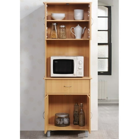 Hodedah Kitchen Cabinet in Beech | Walmart Canada