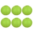 thumbnail image 1 of Uxcell 12 Inch Folding Hanging Wedding Home Party Paper Lanterns Green 6 Pack, 1 of 7
