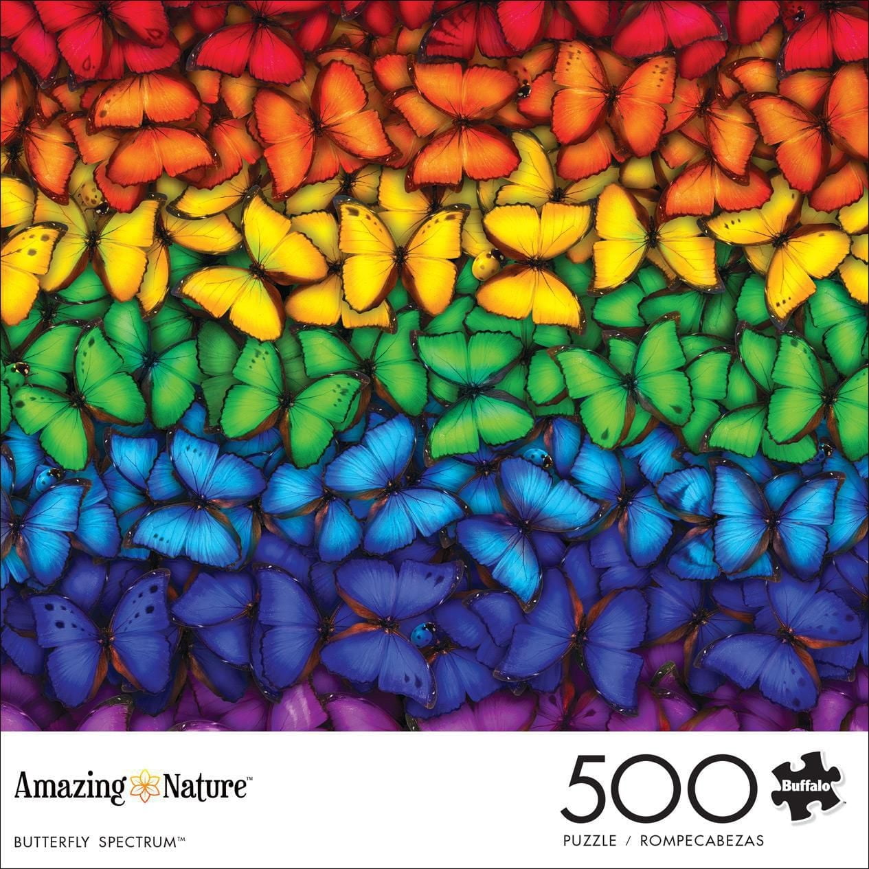 Buffalo Games - Le puzzle Amazing Nature - Butterfly Spectrum - en 500 pièces
