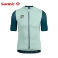 thumbnail image 2 of Santic - Maillot de ciclismo para hombre, manga corta, transpirable, de secado rápido, reflectante, para ciclismo de carretera, WM3C02224, 2 of 4