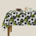 thumbnail image 5 of Zufioo Soccer and Football Print Square Decorative Tablecloth, Wrinkle-resistant, Waterproof and Oil-resistant Tablecloth Coffee Table Cloth, Suitable for Restaurants-54"x54", 5 of 8