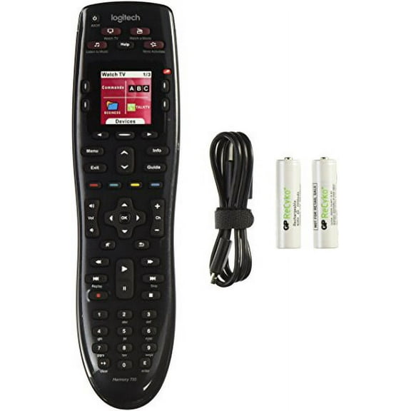 Logitech - Harmony 700 8-Device Universal Remote - Black