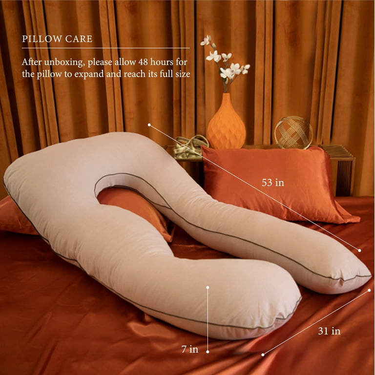 Total Body Pillow with Organic Cotton Pillow Cover