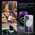 thumbnail image 2 of for iPhone 14 Pro Max Magnetic Case with Invisible Stand [Compatible with Magsafe], Clear Full Body Cover Slim Transparent Shockproof Phone Case for Apple iPhone 14 Pro Max 6.7", Clear, 2 of 17