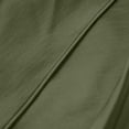 thumbnail image 6 of ClodeEU Women's High Waisted Satin A Line Skirt with Pleated, Elegant Solid Color Midi Skirt Army Green,Womens Plus XL, 6 of 8