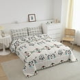 thumbnail image 3 of Erosebridal Grey Geometry Aztec Bedding Queen Comforter Set, Bohemian Dream Catcher Cow Skull Down Comforter, Reversible 3 Pieces, 3 of 8