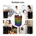 thumbnail image 6 of Lsque Dragon Scales Laundry Basket, Laundry Hamper, Dirty Clothes Hamper for Laundry, Collapsible, Waterproof Laundry Baskets with Aluminum Handles for Laundry, Dorm, Family, 6 of 6