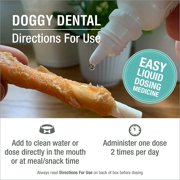 HomeoPet DOGGY DENTAL, Water Additive, Dental Care Support Drops for Dogs, 15 mL