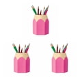 thumbnail image 2 of Sidaley Plástico Extraíble Suministros para estudiantes Forma de lápiz Portalápices de doble Type6 NO6, 2 of 6