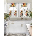 thumbnail image 4 of Parrot Swag Curtains for Living Room/Bedroom Windows, Summer Botanical Garden Flora Illustrations Kitchen Curtains and Valances Set 36 Inch Length, Light Filtering Swags Valance Curtain Panels, 4 of 5