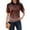 08-Brown, variant on Going Out Tops for Women Uk Lapel Lounge Short Sleeve Soft Lounge Womens Polo Shirts Navy Size M