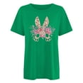 thumbnail image 4 of RKSTN Hauts pour Femmes Tendance 2024 Décontracté Ample Pâques Graphique Imprimé Blouse Hauts Mode Été Col Rond Manches Courtes T-shirt, 4 of 4