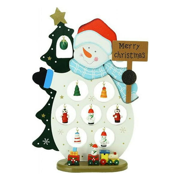 Northlight Snowman Cut-Out Ornament Holder "Merry Christmas" Decoration - 10.25"
