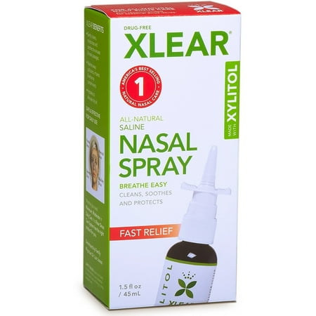 Xlear Natural Saline Nasal Spray - Daily Relief 1.5 fl oz Spray