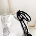 thumbnail image 4 of Bolsa de mensajero de mariposa luminosa de hombro con cordón para mujer (Blanco) Ehuebsd Para Estrenar, 4 of 9