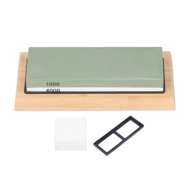 5 Pcs Whetstone Set 1000/4000 Grit Professional Knife Sharpening Stone Slip Proof Rubber Pad Base Kit