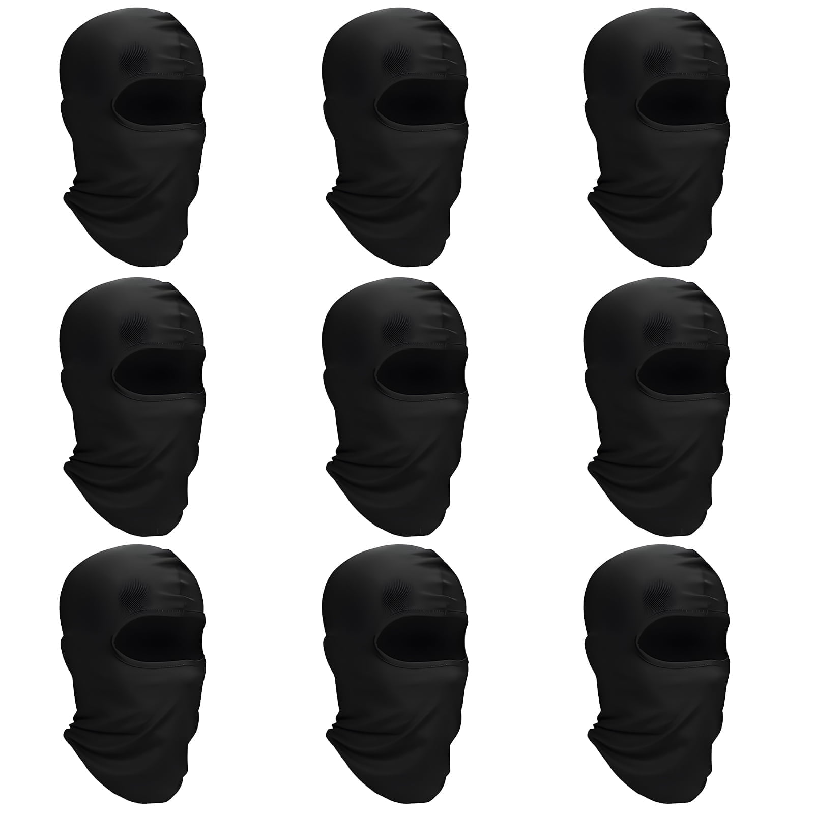 SPOKKI 9 Pack Balaclava Face Mask for Men & Women – UV Sun Protection, Windproof Full Face Cover for Outdoor Sports, Motorcycle, Skiing