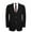Black, variant on Men's Blazer Jacket Classic Fit Men's Sport Coat 2 Button Notch Lapel Dual Side Vents