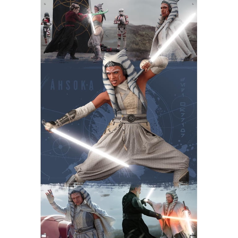 Star Wars: Ahsoka - Ahsoka in White Wall Poster with Pushpins