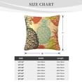 thumbnail image 4 of ZICANCN Colorful Sketch Pineapple Throw Pillow Covers, Bed Couch Sofa Knit Decorative Pillow Covers for Living Room Farmhouse, 16"x16", 4 of 8