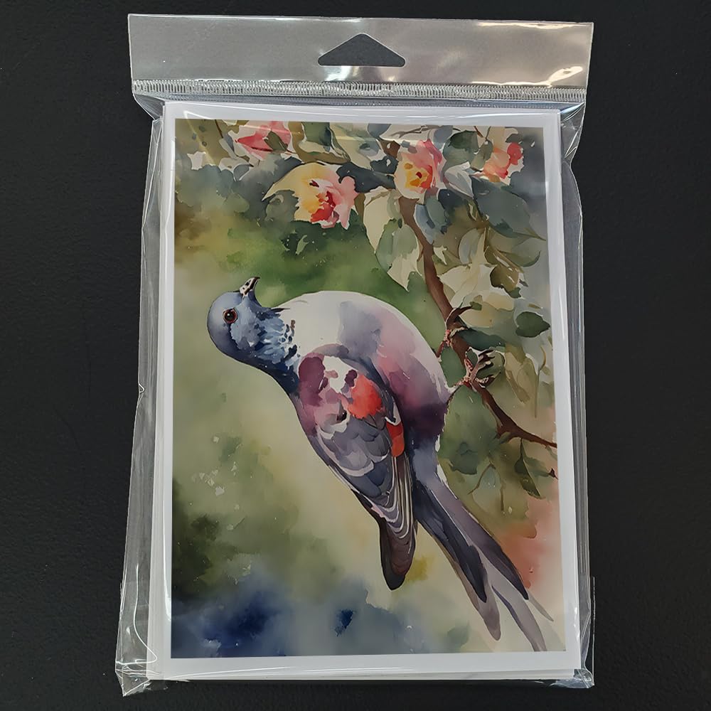 Pigeon Greeting Cards Pack of 8 7 in x 5 in