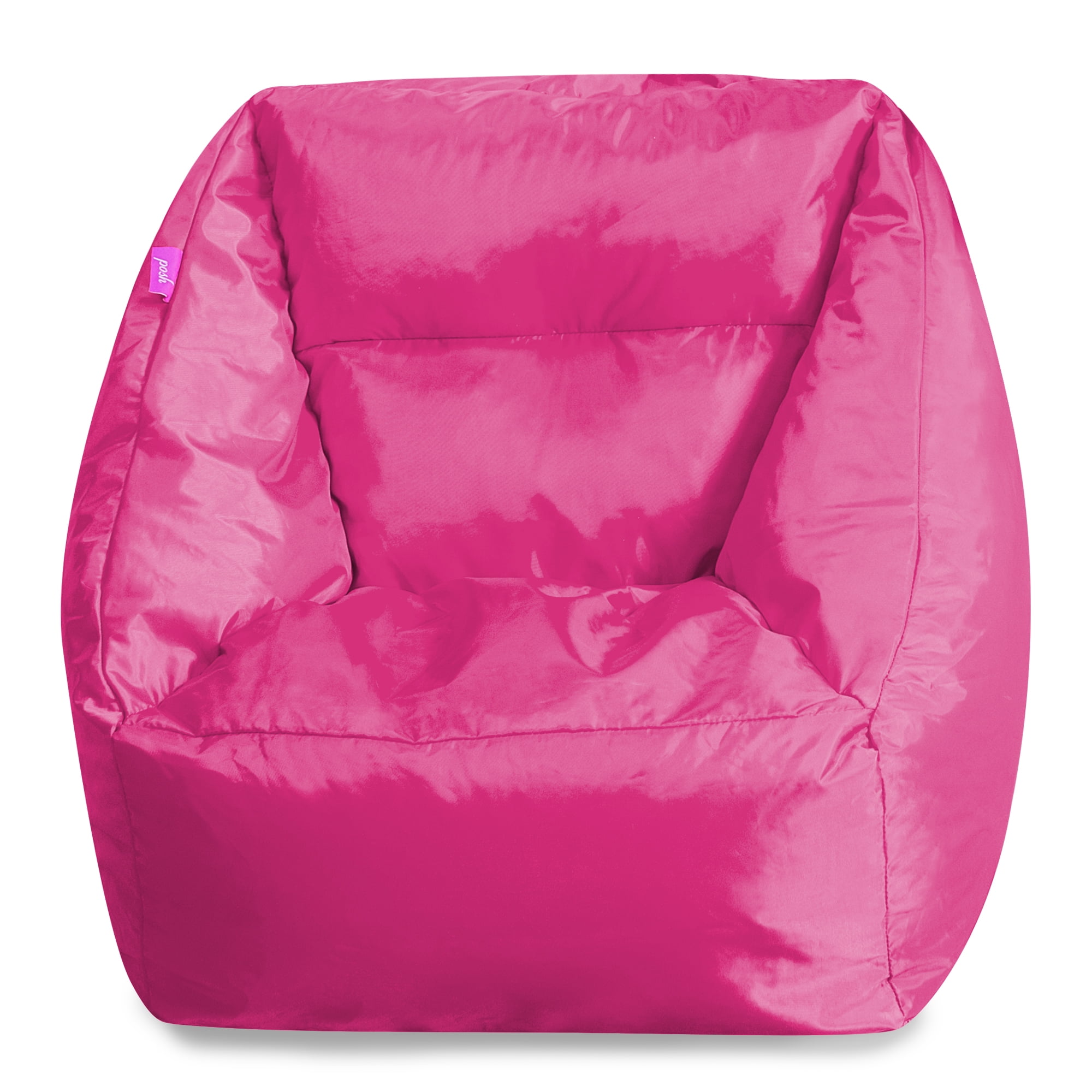 Posh Creations Coronado Bean Bag Chair, Kids, 2.3 ft, Pink