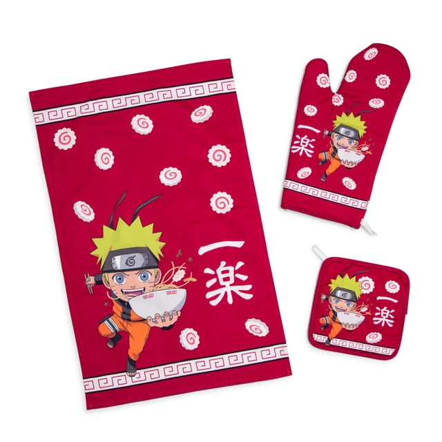 Juego de cocina Naruto Shippuden Chibi Ramen de 3 piezas