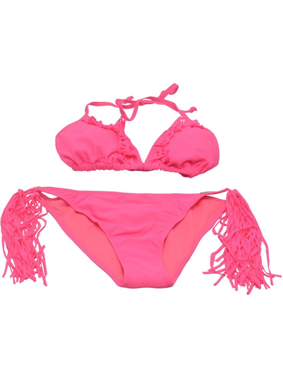 neon pink plus size swimsuit