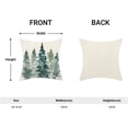 thumbnail image 5 of Christmas Pillow Covers 18x18 Inch Set of 2 Sage Green Watercolor Christmas Tree Decor Throw Pillows Winter Xmas Holiday Farmhouse Outdoor Cushion Cases for Couch Bed Decorations, 5 of 7