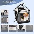 thumbnail image 4 of GOOPAWS Soft Pet Crates Kennel 24'', 27", 30" & 36", 3 Door Soft Sided Folding Travel Pet Carrier, 4 of 6