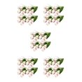 thumbnail image 1 of Bewildely 4X flores artificiales Real Touch ramo falso boda tulipanes flor ceremonia arreglo decoración blanco rosa Type2 NO2, 1 of 6
