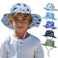 thumbnail image 7 of Outdoor Kids Sun Hat Boys Sun Hat Girls Beach Hat UPF 50+ Bucket Hat Wide Brim Children's Fishing Safari Hat, 7 of 7