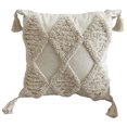 thumbnail image 2 of YAOMOBB Embroidered Pillowcase Stylish Pillowcase with Bohemian Tassel Design Thickened Embroidery Office Sofa Bedside, 2 of 6