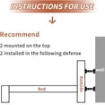 thumbnail image 2 of SNNROO 4pcs White Adjustable Threaded Bed Frame Anti-Shake Tool for Bed, Headboard Stoppers, Bedside Headboards Prevent loosening Anti-Shake Fixer, Easy Install (Upgrade Version, 5.9-6.7cm), 2 of 7