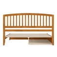 thumbnail image 4 of Lucia King Wood Platform Bed with Panel Footboard & TXL Trundle in Light Toffee, 4 of 5