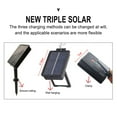thumbnail image 5 of Outdoor Tent Light | Solar Clip-On Umbrella Lamp | 8-Clip & Ground Plug | USB & Solar Charging | 8 Modes | Remote Control | IP44 Waterproof | Fits 6-10ft Patio, Beach, Garden, Pool Umbrellas, 5 of 9