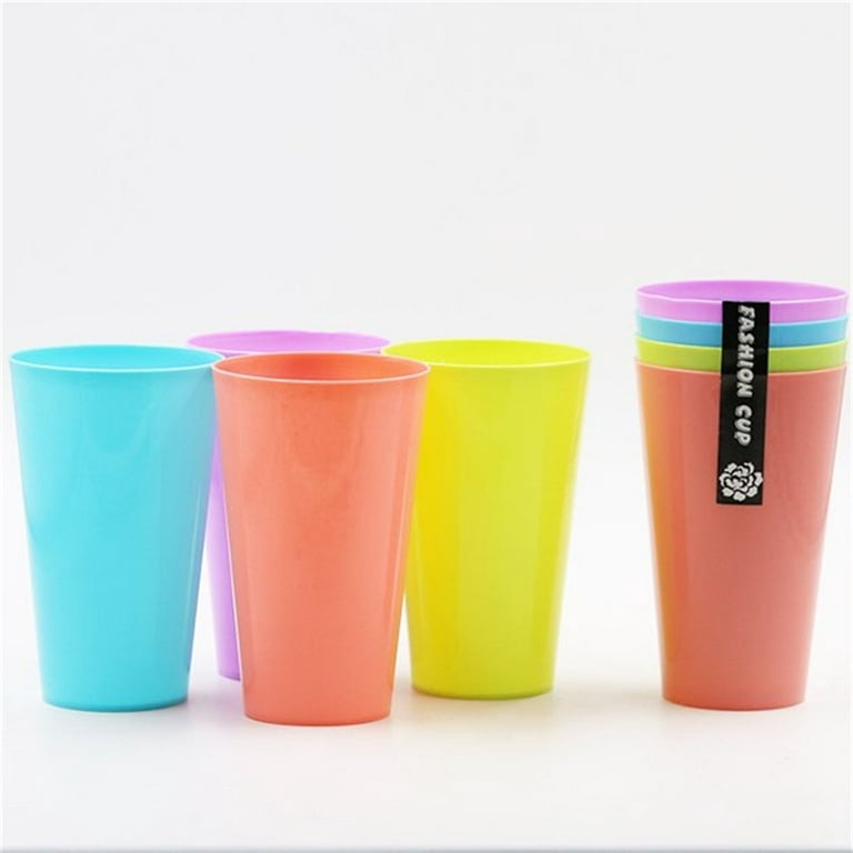 Kaimingweb 6 Pcs Plastic Drinking Glasses, 20 ounce Glass Like Shatterproof  Drinking Cups, Plastic Tumblers for Kitchen & Party, Dishwasher Safe