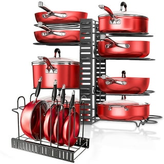 Heavy duty Rubbermaid Pan pot Cabinet rack Organizer Cookware lid holder 4  tier