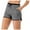 Black, variant on YYDGH Women Drawstring Yoga Running Shorts 2 in 1 Workout Athletic Shorts with Pockets Gray S
