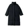 thumbnail image 3 of iHPH7 Long Puffer Coat Women Long Winter Coats for Women Puffer Jacket Womens Overcoat for Women Long Puffer Jacket Womens Puffer Jacket with Hood Winter Parka for Women Black L, 3 of 4