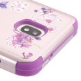thumbnail image 2 of Kaleidio Case For Samsung Galaxy J7 Crown, J7 Aero, J7 Aura, J7 Top, J7 Eon [Natural TUFF] Impact Hybrid [Shockproof] 3-Piece Dual Layer Cover w/ Overbrawn Prying Tool [Purple Stargazer Flower], 2 of 7