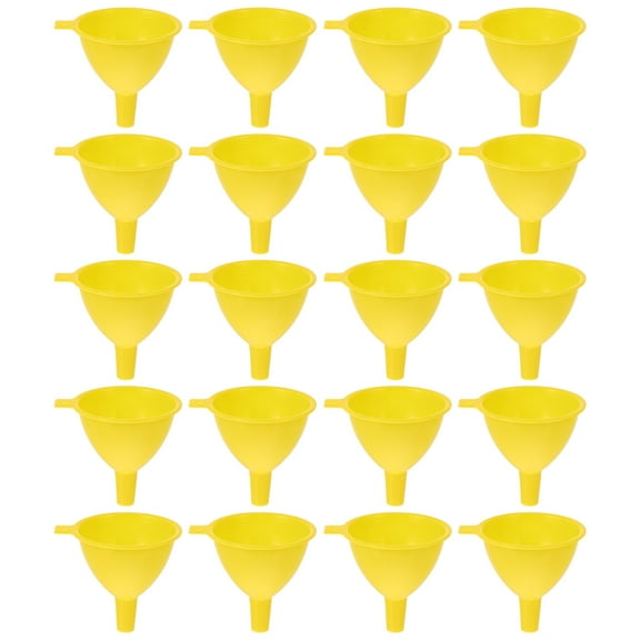 FRCOLOR funnel 20pcs Thickened Plastic Funnels Separating Liquid Funnel Filter Filling Funnel,3.15"X2.76"X2.56"