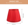 thumbnail image 2 of QUMIIRITY 1Pack Red Pleated Cloth Lampshade for Table Lamp Home Decoration 11.8x6.7in, 2 of 5