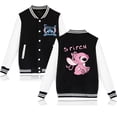 thumbnail image 1 of Y2k 90s Stitch Disney Sudadera con capucha chaqueta de béisbol hombres mujeres sudadera niños niñas chaquetas Harajuku ropa de calle abrigos universitarios, 1 of 1