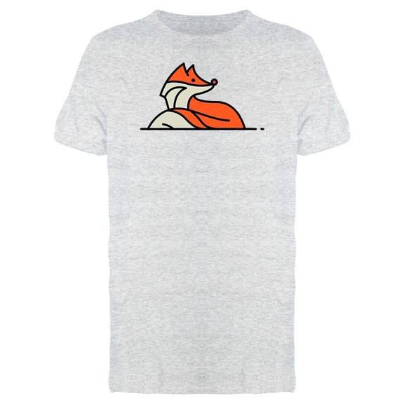 Cool Fox Abstract Doodle Tee Men's -Image by Shutterstock