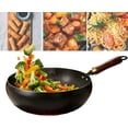 thumbnail image 1 of Uncoated Thick Iron Pot, Japanese Cast Iron Cookware, 9.5 In/10.2 In/11.02 In Multifunctional Non-Stick Cast Irons Wok With Lid, Durable & Rust-Free (26cm,without lid), 1 of 7