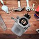 thumbnail image 2 of 590399 Carburetor Carb for Briggs & Stratton 796077 Lawn Mower Engine with Gasket Fuel Line Filter Valve, 2 of 5
