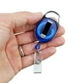 thumbnail image 2 of 5 Pack - Premium Badge Reel with Carabiner & Belt Clip - Dual Clip Retractable ID Holder with Reinforced Vinyl Strap Clip to Attach Access Key Card, Keychain or Name Tag by Specialist ID (Royal Blue), 2 of 7